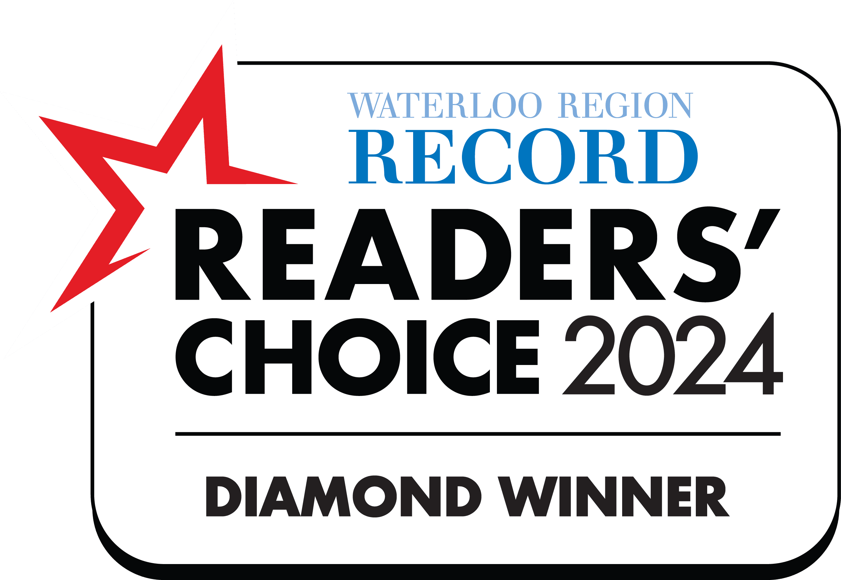 Waterloo Region Record Readers Choice Diamond Award Winner Waterloo Region Record Readers Choice Diamond Award Winner